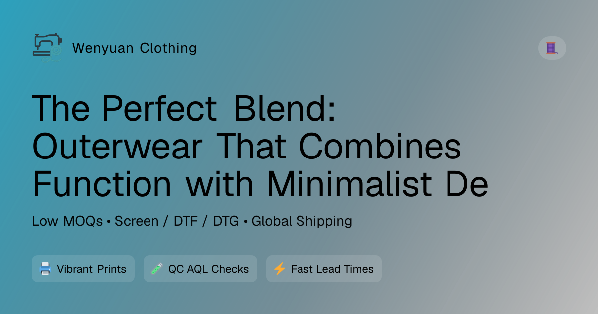 View of The Perfect Blend: Outerwear That Combines Function with Minimalist Design